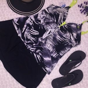 Zero XPoser 2pc Sporty Tankini Skirted Swimsuit